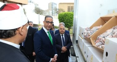 محافظ الجيزة يشهد تسلم 4 أطنان لحوم من الصكوك لتوزيعها على الأولى بالرعاية