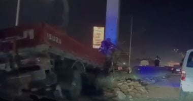 إصابة عدد من الأشخاص في حادث تصادم أعلى الطريق الدائرى