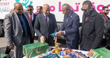محافظ القاهرة يستقبل قوافل المبادرة الرئاسية أبواب الخير بالأسمرات