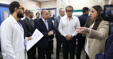وزير الصحة يتفقد النموذج المرجعى الأول لرعاية السكتة الدماغية بمستشفى القناطر