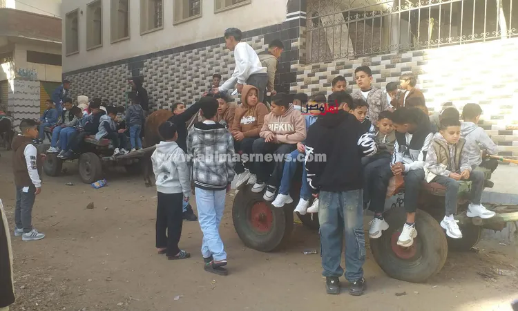 بعربات الكارو والتروسيكلات.. استمرار احتفالات عيد الفطر بقرى كفر الشيخ في رابع أيامه