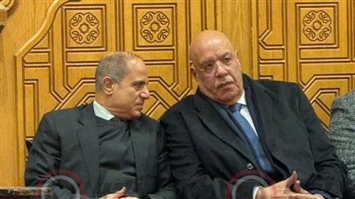 المستشار هشام بدوى رئيس مجلس النواب يقدم واجب العزاء فى شقيق خالد مرتجى