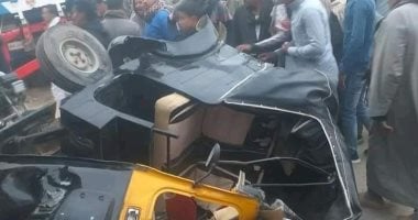 إصابة 4 أشخاص فى تصادم دراجة نارية وتوك توك بالمنزلة شمال الدقهلية