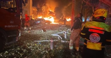 هجوم صاروخي من إيران تجاه إسرائيل