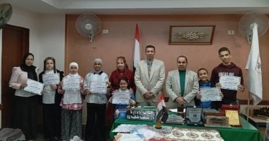 تعليم بنى سويف تكرم طلاب وطالبات المدارس الموهوبين