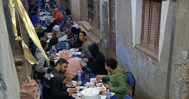 أهالى قرية بلمشط ينظمون مائدة إفطار جماعى لـ 1000 أسرة من غير القادرين بالمنوفية