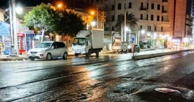 أمطار تضرب الإسكندرية وطقس شديد البرودة.. صور وفيديو