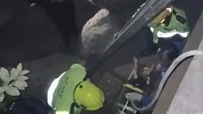 الأمن ينقذ شخصًا سقط من ارتفاع 3 أمتار بكورنيش ترعة الإسماعيلية