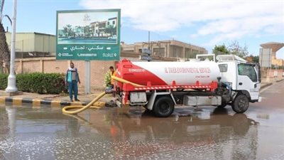 أجهزة المدن الجديدة تتصدى للأمطار الغزيرة وتتعامل مع موجة الطقس السيئ