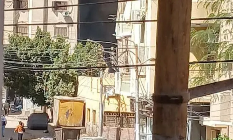 السيطرة على حريق اندلع داخل قاعة تفراح في المنيا (صور)