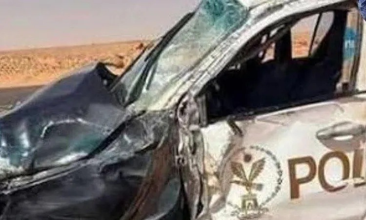 مصرع أمين شرطة في انقلاب سيارة شرق مطروح