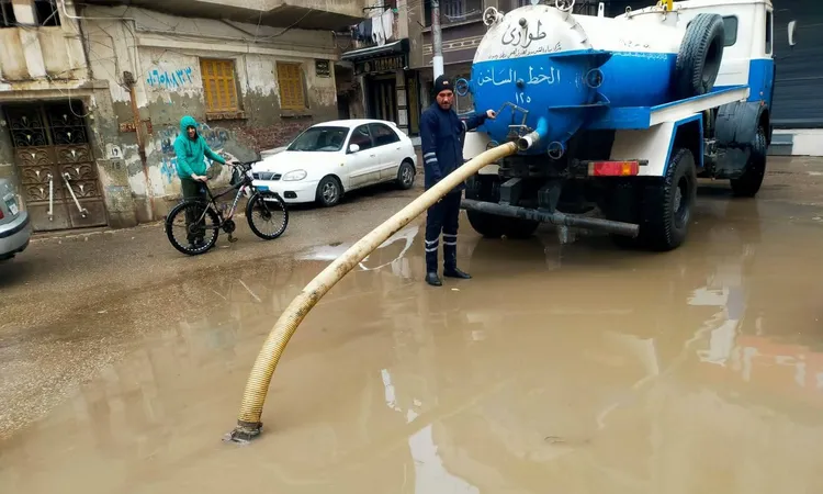 مياه كفرالشيخ: استمرار الجهود المبذولة لرفع مياه الأمطار بمراكز المحافظة