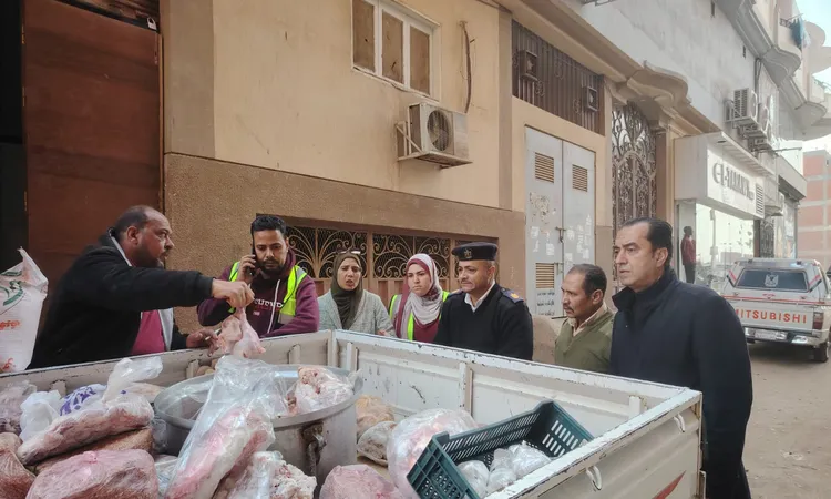 ضبط نصف طن لحوم ودواجن غير صالحة للاستهلاك الآدمي بالمنوفية