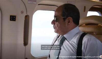 متحدث الرئاسة ينشر فيديو لحظة تفقد الرئيس السيسي محطة رفع المياه رقم 3 نبع ضمن مشروع الدلتا الجديدة