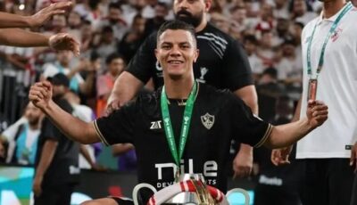 محمد شحاتة سدد ركلة جزاء الزمالك فى نهائى الكونفدرالية مصاباً