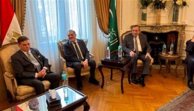 وصول البدوى وعصام شرف رئيس الوزراء الأسبق لحضور ندوة رومانسية وطن بحزب الوفد