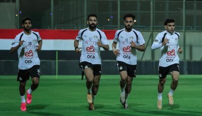 منتخب مصر يخوض مرانه الثاني استعدادًا لودية روسيا وكأس العالم (صور)