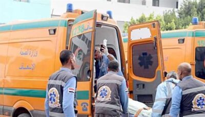 مصرع وإصابة 10 في حادث انقلاب ميكروباص بطريق القابوطي ببورسعيد
