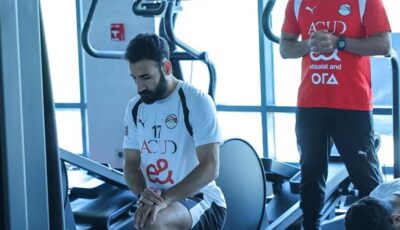 المنتخب الوطني يخوض تدريباً في “الجيم” استعداداً لودية روسيا (صور)