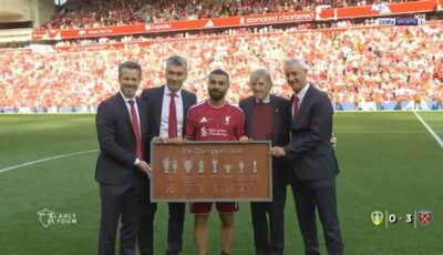 ليفربول يكرم محمد صلاح بعد انتهاء رحلته مع الفريق (صور)