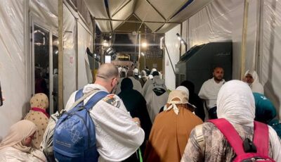نجاح نفرة حجاج الجمعيات الأهلية من عرفات إلى مزدلفة مع غروب شمس يوم عرفة