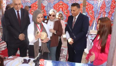 محافظ القليوبية يزور دار فيس لرعاية الفتيات بالعبور ويوزع عليهن هدايا العيد