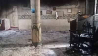 ماس كهربائي يشعل النيران داخل مسجد بقرية الحلفاية في نجع حمادي