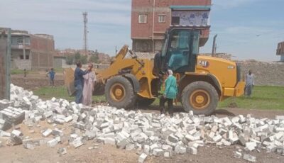 إزالة تعديات على أراضي الدولة والزراعة في قنا خلال إجازة عيد الأضحى