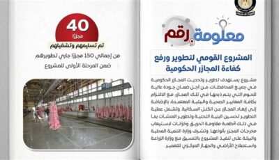 الدولة تواصل تطوير المجازر الحكومية ضمن المشروع القومي لرفع الكفاءة