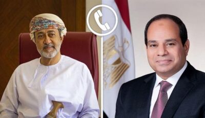 الرئيس السيسي يتلقى اتصالًا هاتفيًا من سلطان عُمان للتهنئة بعيد الأضحى المبارك