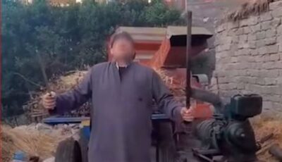 ضبط شخص ظهر في فيديو يحمل سلاحًا أبيض ويسب الأجهزة الأمنية بالبحيرة