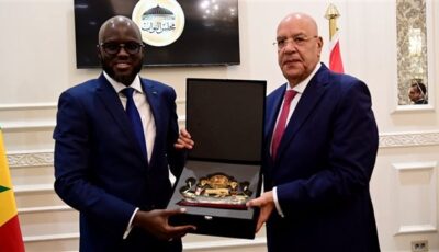 رئيس مجلس النواب يلتقي كل من رئيس البرلمان السنغالي وسفراء الدول الأفريقية في مصر