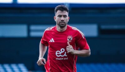 تريزيجيه ينتظم في مران الأهلي بعد التعافي من إصابة الركبة