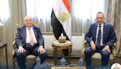 وزير شئون المجالس النيابية يستقبل رئيس مجلس الدولة لبحث آليات التعاون المشترك