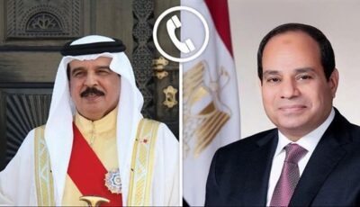 الرئيس السيسي يتلقى اتصالًا هاتفيًا من ملك البحرين للتهنئة بعيد الأضحى المبارك