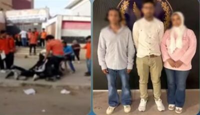 ضبط 3 أشخاص بينهم سيدة لاعتدائهم على طالب أمام مدرسة في مصر الجديدة