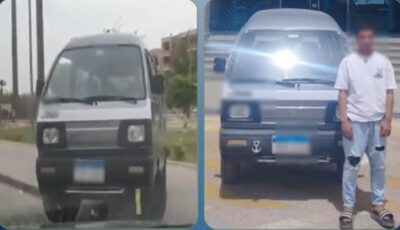 الداخلية تكشف تفاصيل صعود سيارة أعلى الرصيف في الجيزة