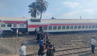 عاجل.. خروج 6 عربات من قطار بكفر الزيات عن القضبان دون خسائر بشرية
