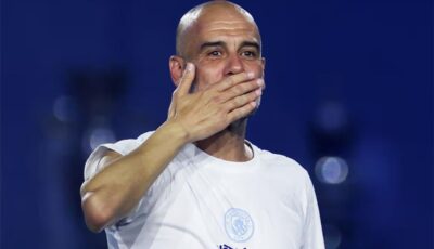 جوارديولا يرد على عرض بيكهام للم الشمل مع ميسي في إنتر ميامي