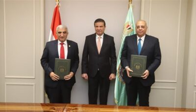 وزير الزراعة يشهد توقيع مشروعين تنمويين بين “بحوث الصحراء” و “أكساد” لتعزيز الأمن الغذائي ومواجهة التغيرات المناخية