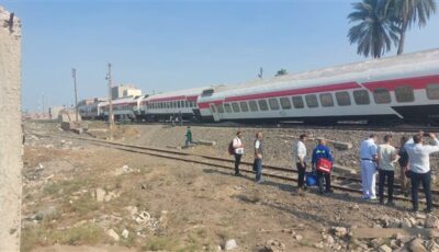 حادث قطار كفر الزيات.. القصة الكاملة لحادث خروج 6 عربات قطار عن القضبان وأخر التطورات
