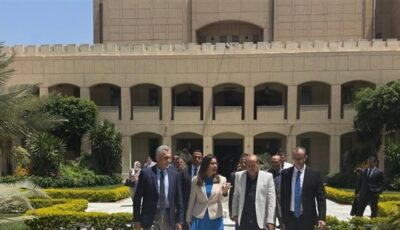 جولة لوزيرة الثقافة بدار الأوبرا واجتماع مع رضا الوكيل والقيادات الجديدة