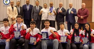 سفراء وحضور رسمي يكرمون أبطال منتخب مصر للشباب في بطولة المواي تاي العالمية