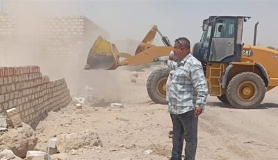 في حملة مكبرة بنجع حمادي.. إزالة 17حالة تعدٍ على أملاك الدولة واسترداد 4291 متر