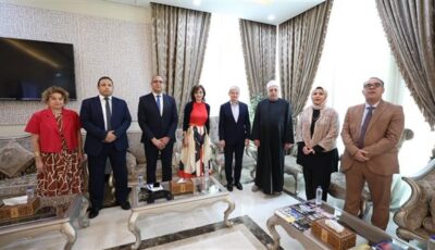 الشيخ أيمن عبدالغني يستقبل المرشح الروماني لمنصب الأمين العام للمنظمة الدولية للفرنكوفونية