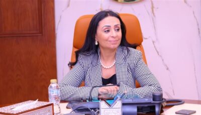 وزيرة التضامن الاجتماعي تفتتح مركز تدريب وإنتاج الملابس الجاهزة ذات الاستخدام الواحد بمستشفي مدينة نصر التخصصي