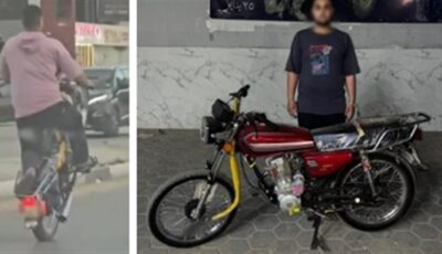 الداخلية تضبط طالبًا استعرض بدراجته النارية على طريق سريع بالفيوم بعد تداول فيديو