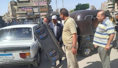 ضبط ومصادرة 57 قطعة في حملتين للتصدي لأجهزة الصوت والتلوث السمعي بالسنبلاوين