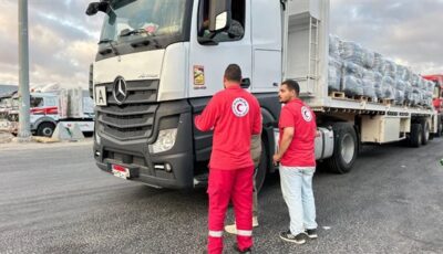 الهلال الأحمر يطلق قافلة «زاد العزة» 205 بحمولة أكثر من ألفي طن من المساعدات الإنسانية الشاملة لدعم الأشقاء الفلسطينيين