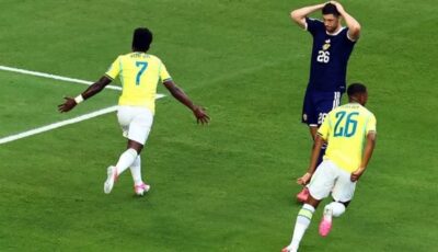البرازيل تتقدم على اسكتلندا 2-0 في الشوط الأول بكأس العالم (فيديو)
